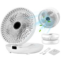 Ventilador Portable De Oficina Recargable Blanco